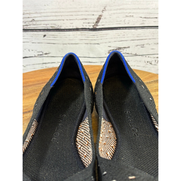 Women's Rothy's Black White Polka Dot The Point Flats Size 10.5 - Picture 7 of 13